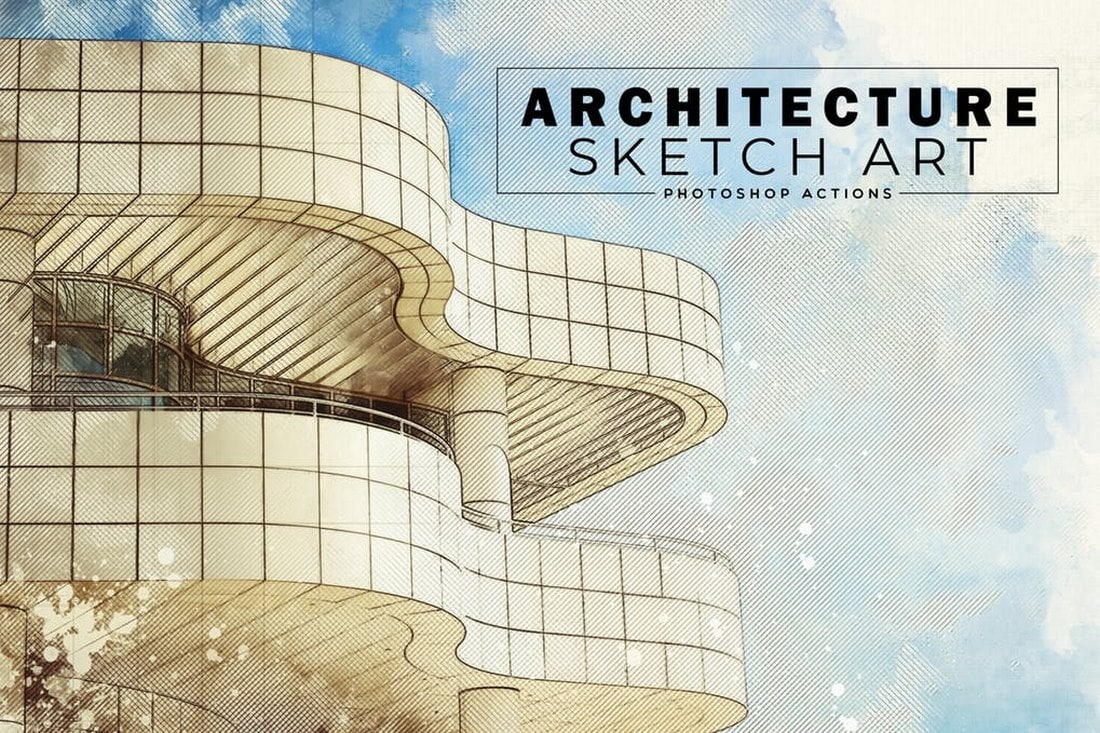 Architecture Sketch Art PS Actions