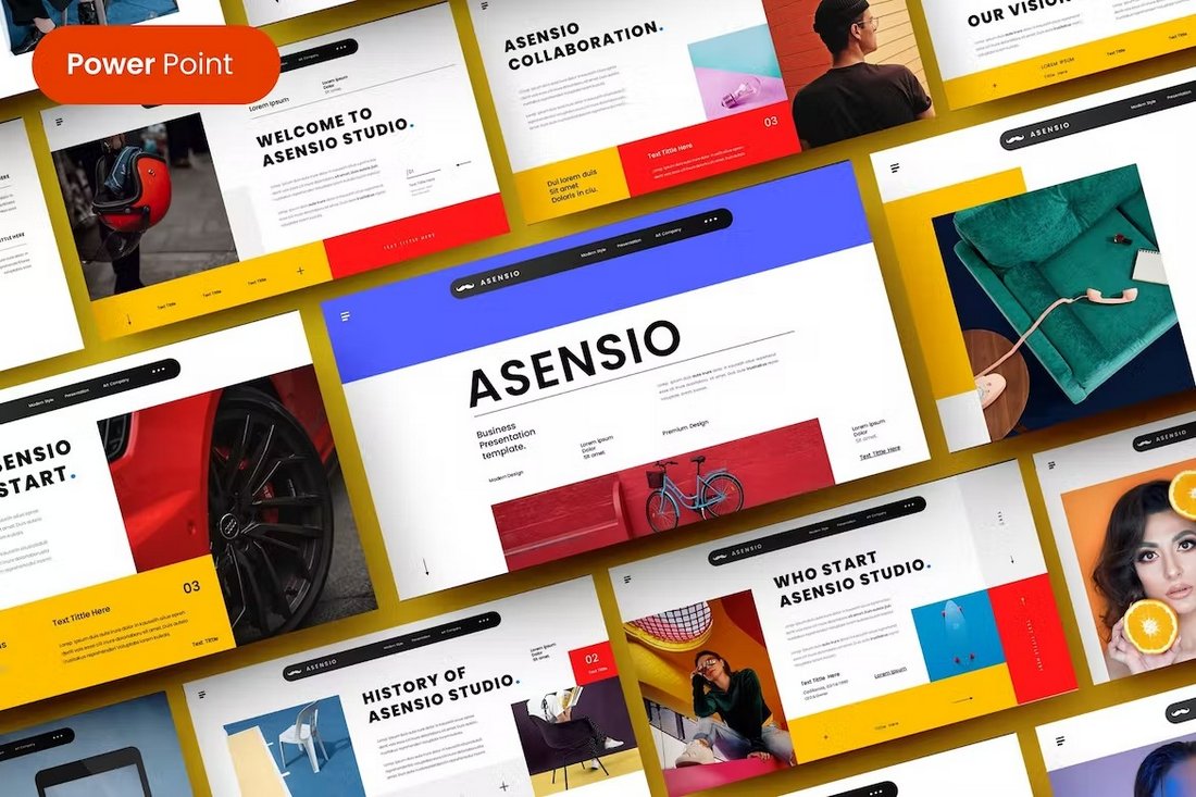 Asensio - Startup Business PowerPoint Template
