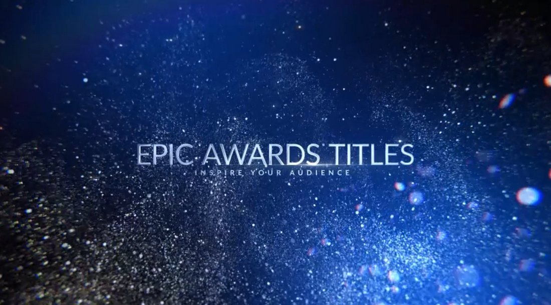 Awards Glitter Titles Premiere Pro Templates