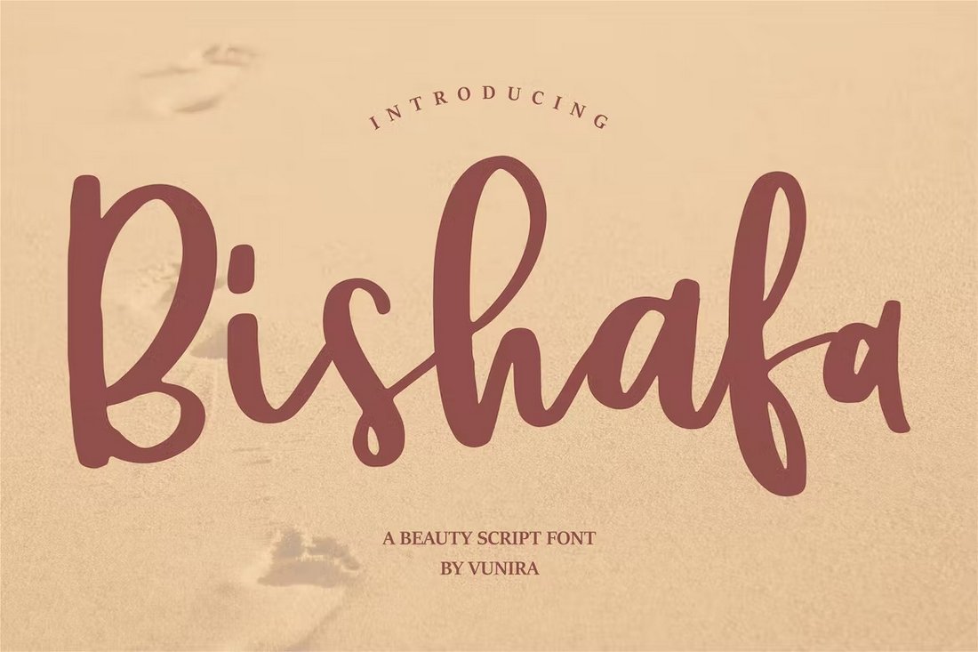 Bishafa - Handwriting Script Font