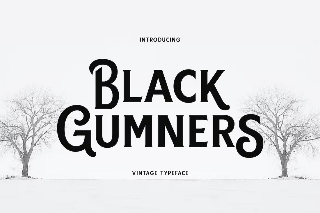 Black Gumners - Simple Vintage Font