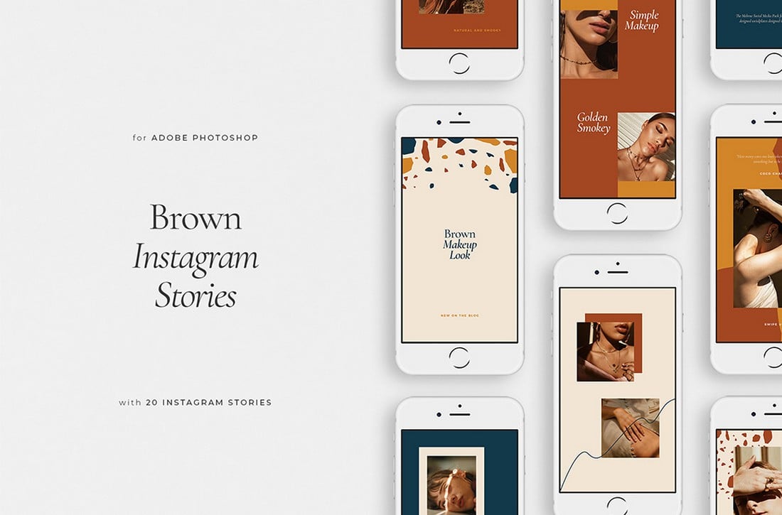 Brown - Free Instagram Story Templates