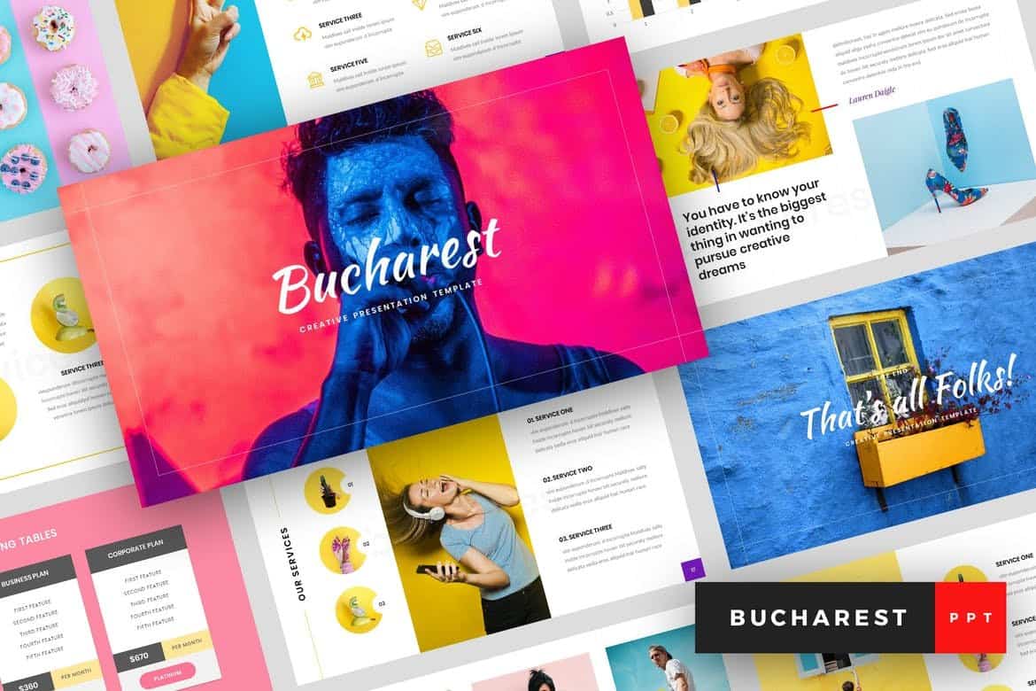 Bucharest - Creative Colorful PowerPoint Template