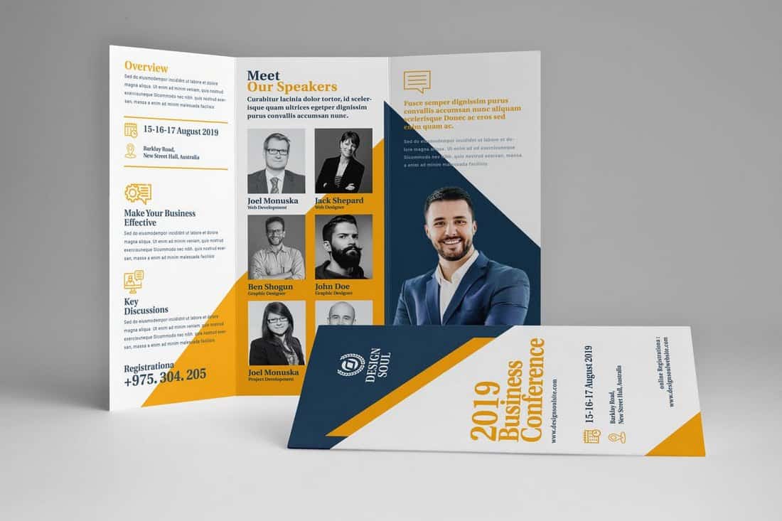 Business Conference Trifold Brochure