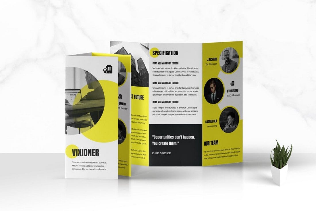 Business Promotional Trifold Brochure Template