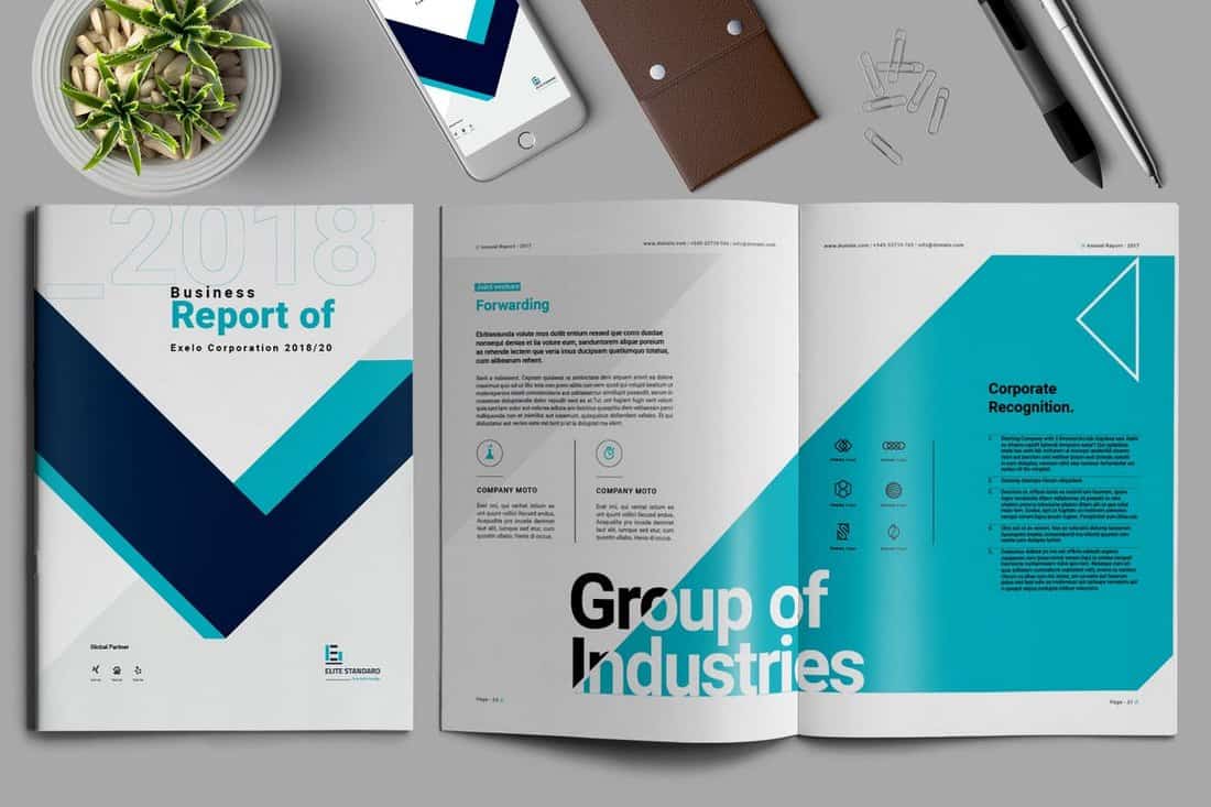 Business Report Brochure Template