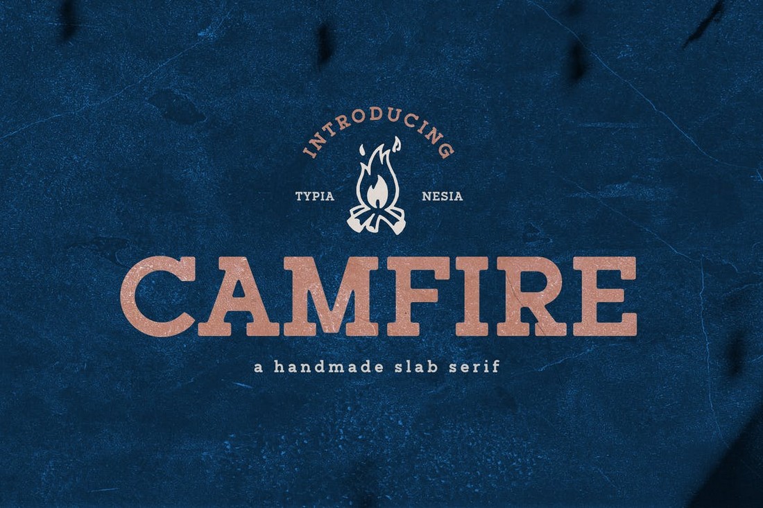Campfire - Handmade Slab Serif Font