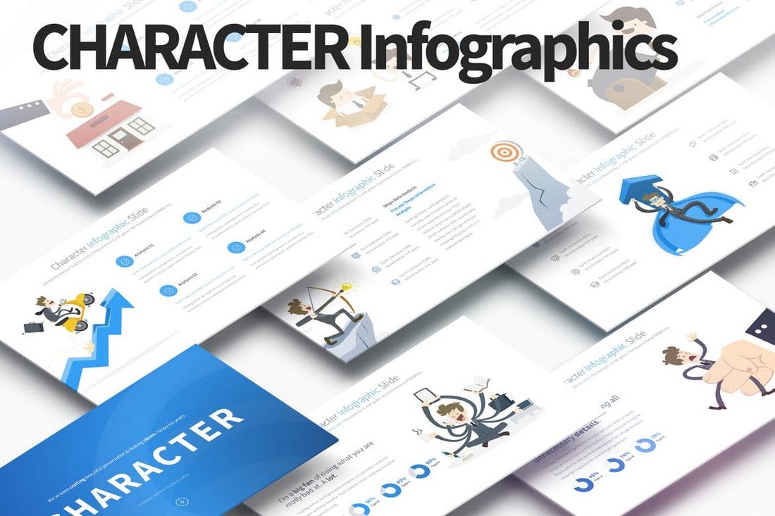 Character - PowerPoint Infographics Slides