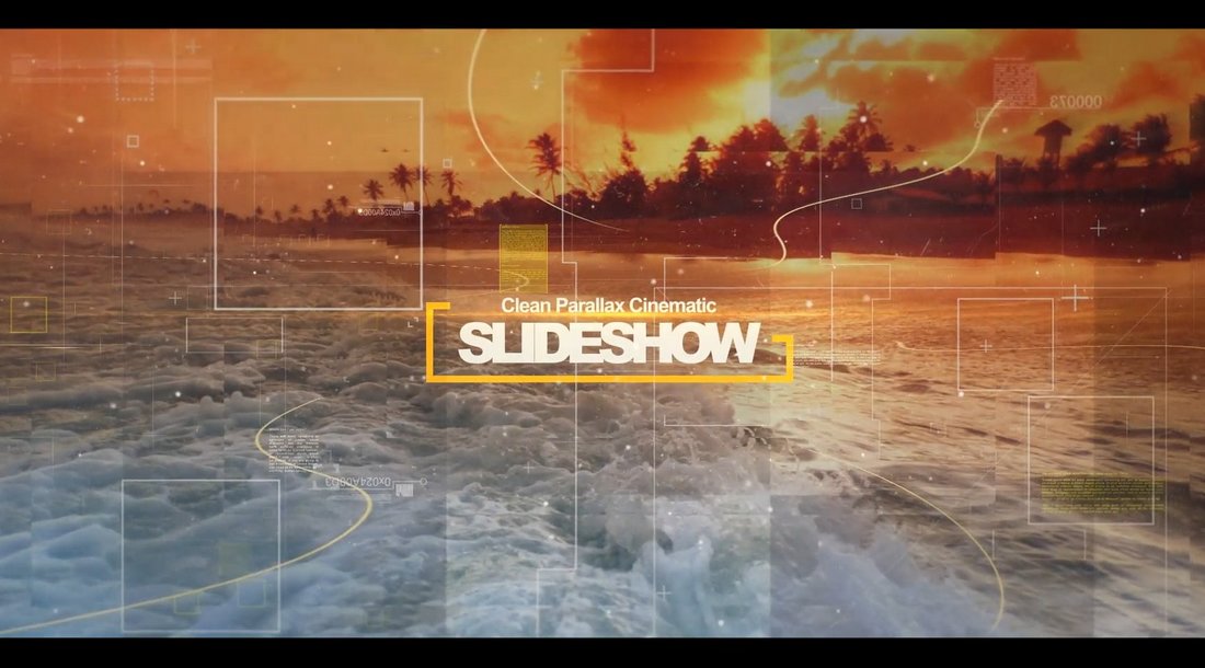 Clean Parallax Slideshow Template for Premiere Pro