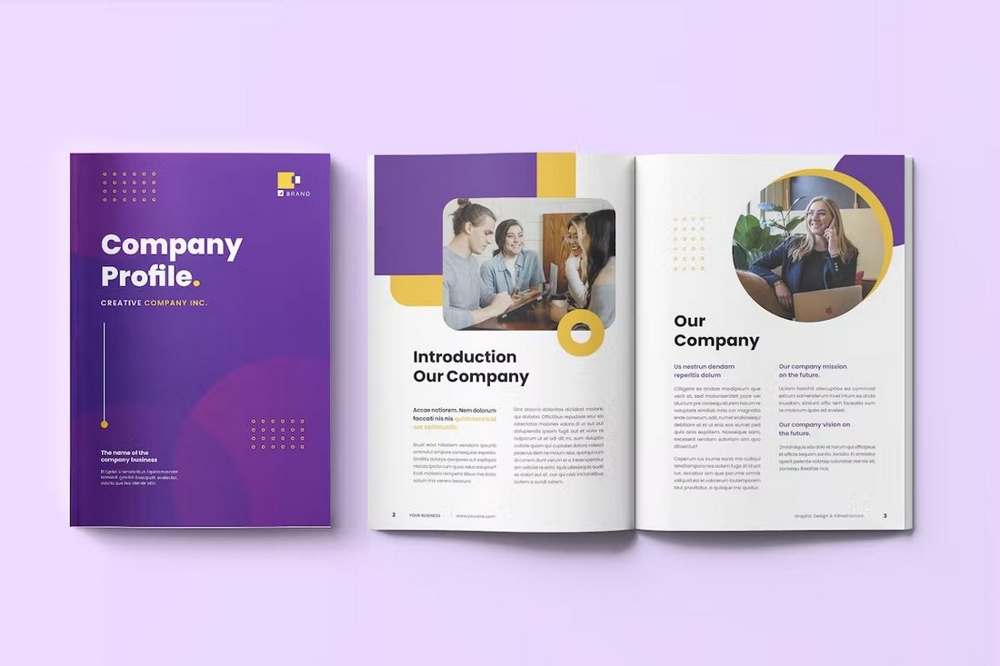 Company Profile InDesign Brochure Template