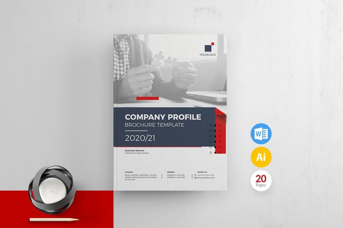 Company Profile Word Brochure Template