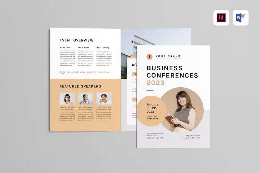 Conference Brochure for Word & Indesign