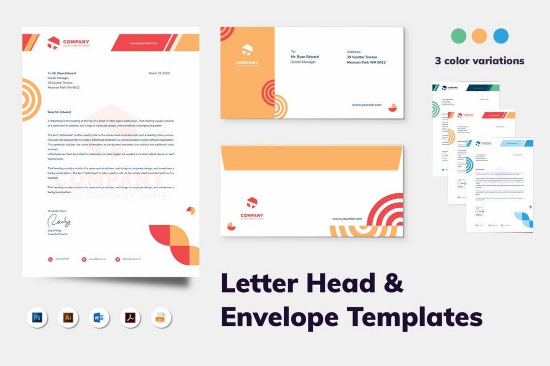 Creative Business Stationery Template Kit