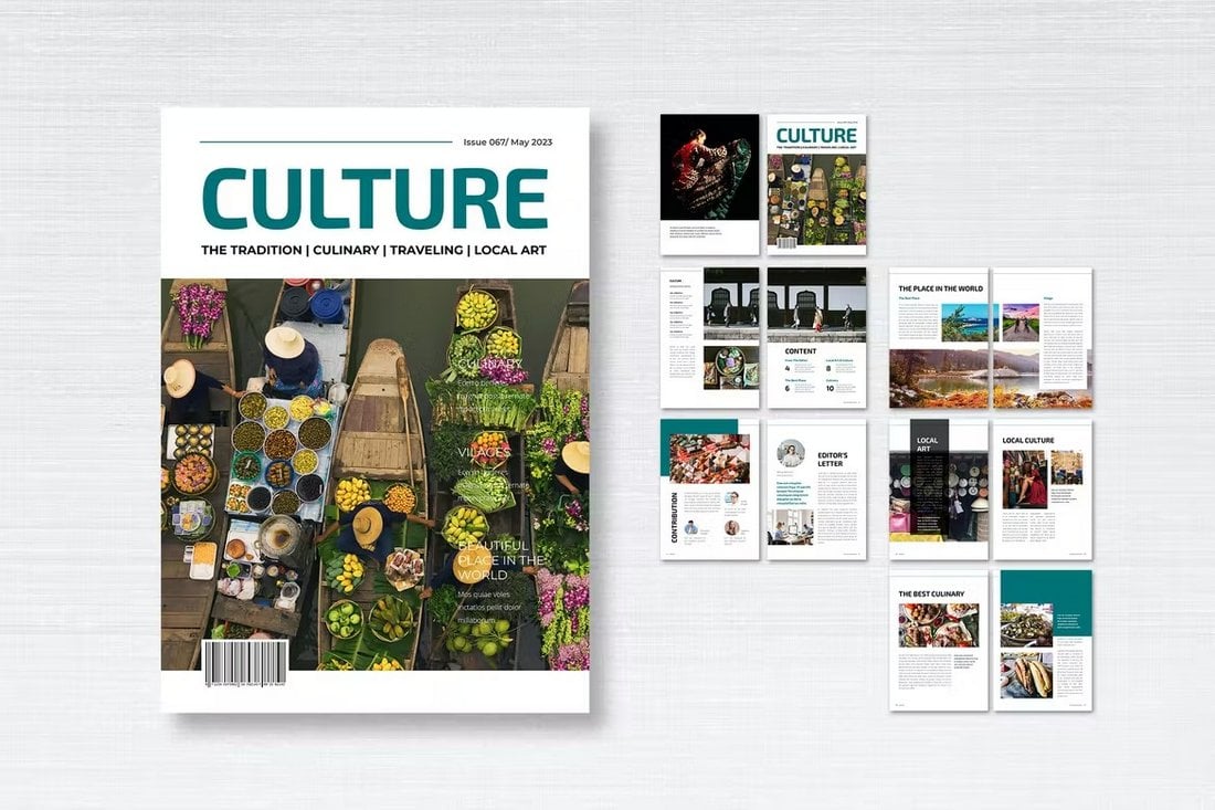 Culture Magazine InDesign Template