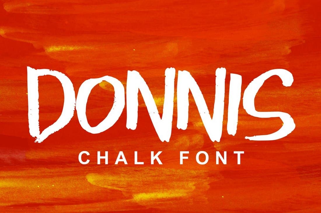 Donnis - Bold Chalk Font