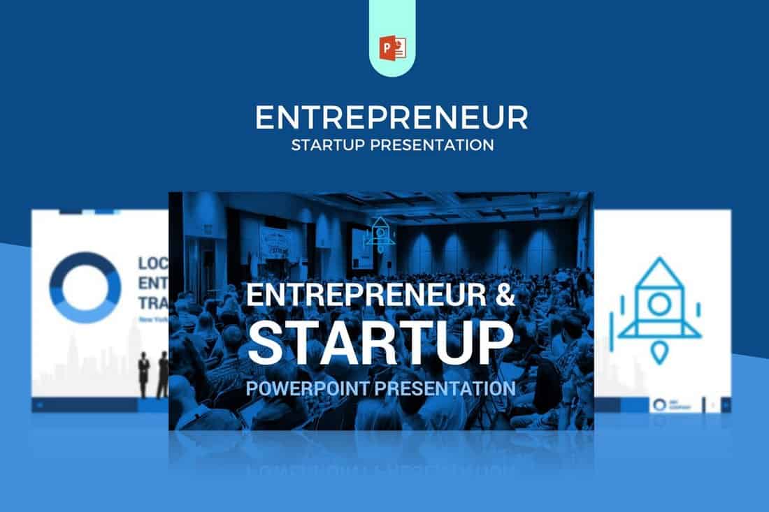 Entrepreneur - Startup Pitch Deck Template For PowerPoint