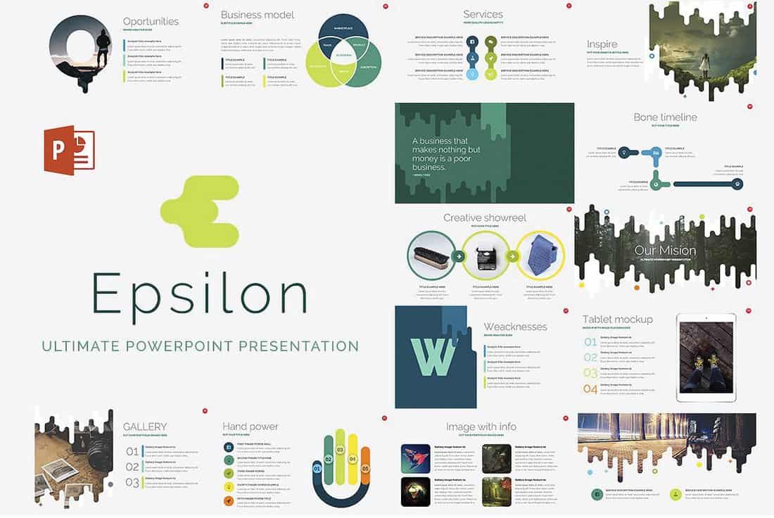 Epsilon - Free Startup PowerPoint Template