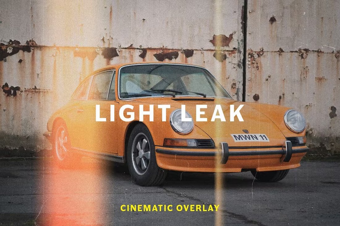 Film Burn Light Leak Effect PSD Template