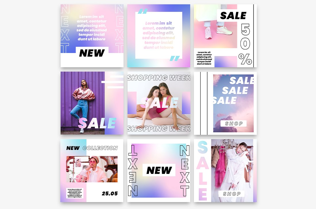 Free Clothing Store Instagram Banner Templates