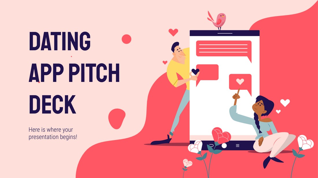 Free Dating App Pitch Deck PowerPoint Template