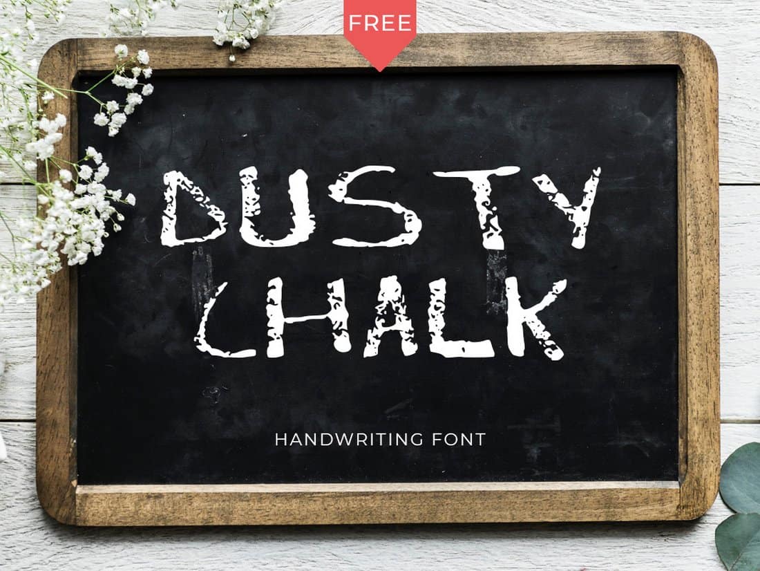 Free Dusty Chalk Handmade Font
