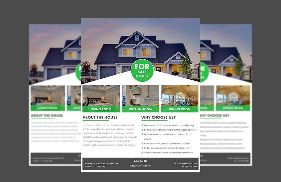 Free Real Estate Flyer PSD