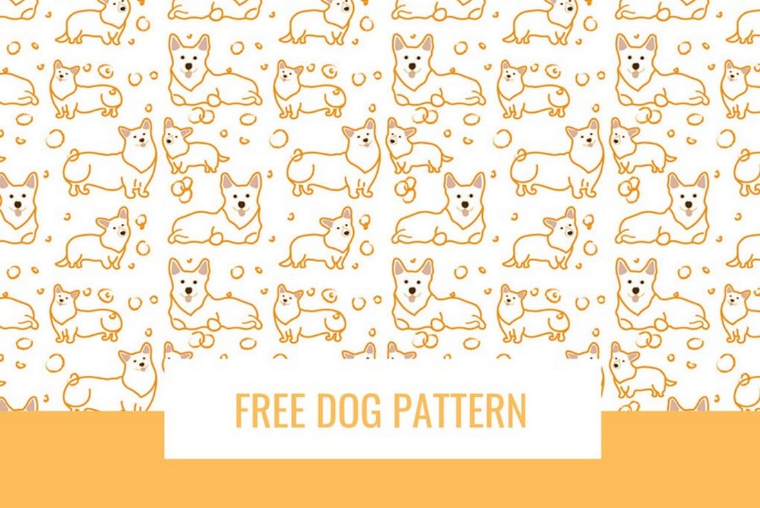 Free Seamless Dog Pattern for Photoshop