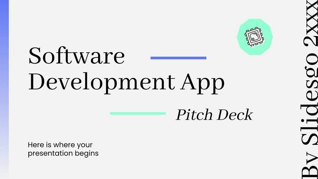 Free Software Development Pitch Deck for Google Slides