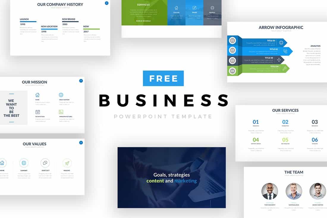 Free Startup & Business PowerPoint Template