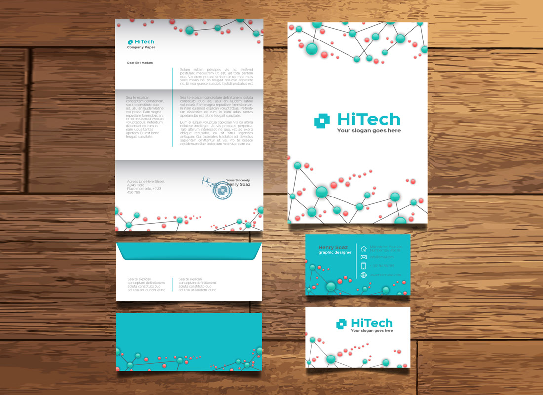 Free Tech & Startup Stationery Templates