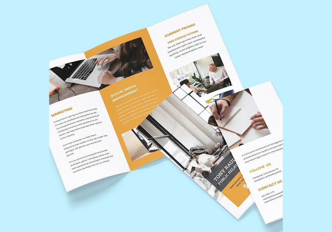 Free Trifold Agency Word Brochure Template