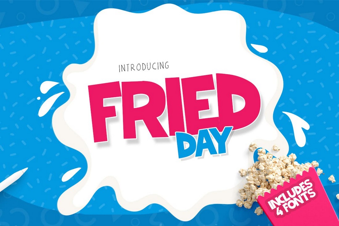 Fried Day - Modern Chunky Font