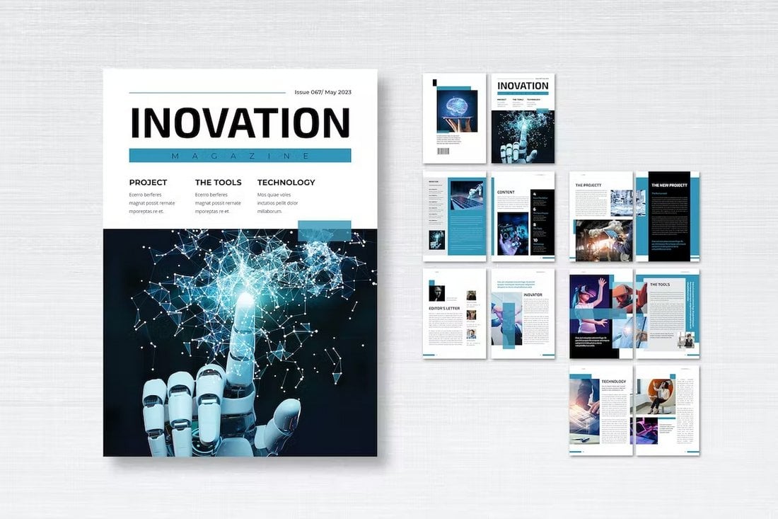 Future Techno Magazine InDesign Template