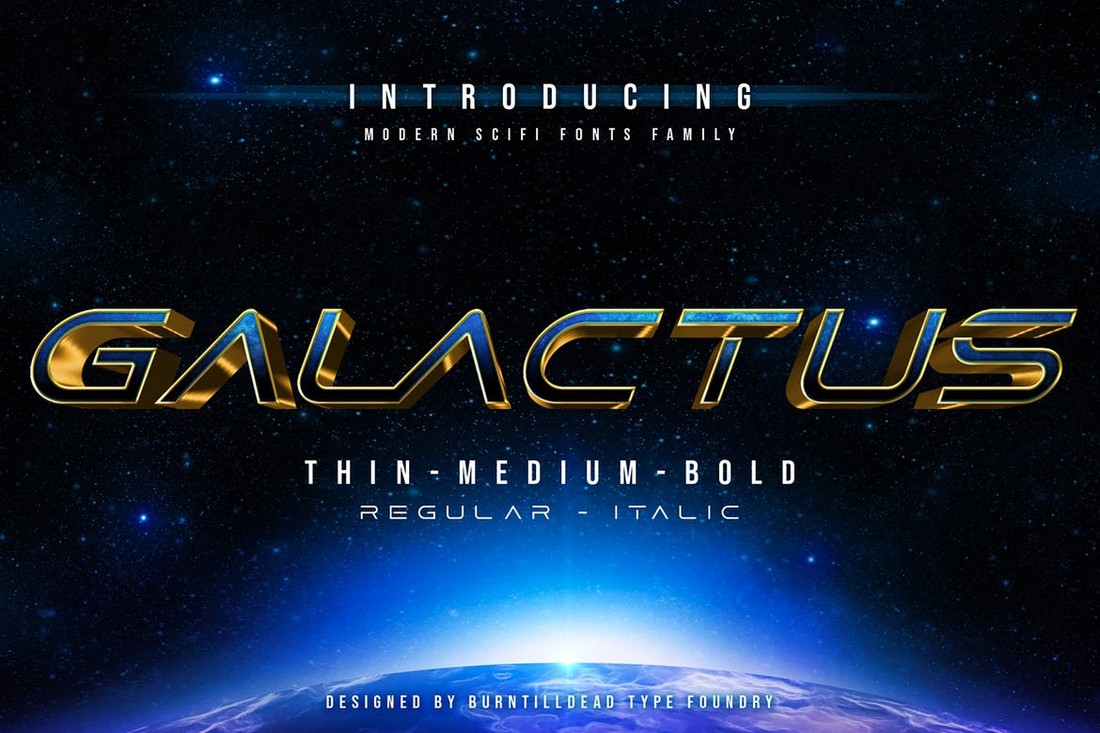 Galactus - Futuristic Gaming Font