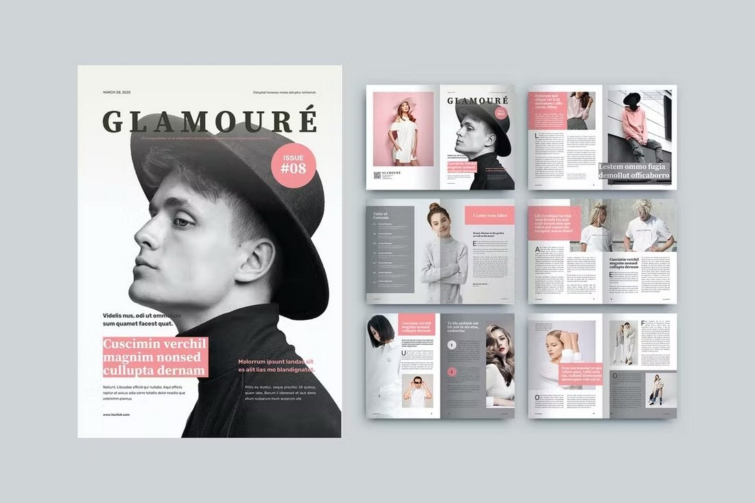 Glamoure - Modern InDesign Magazine Template