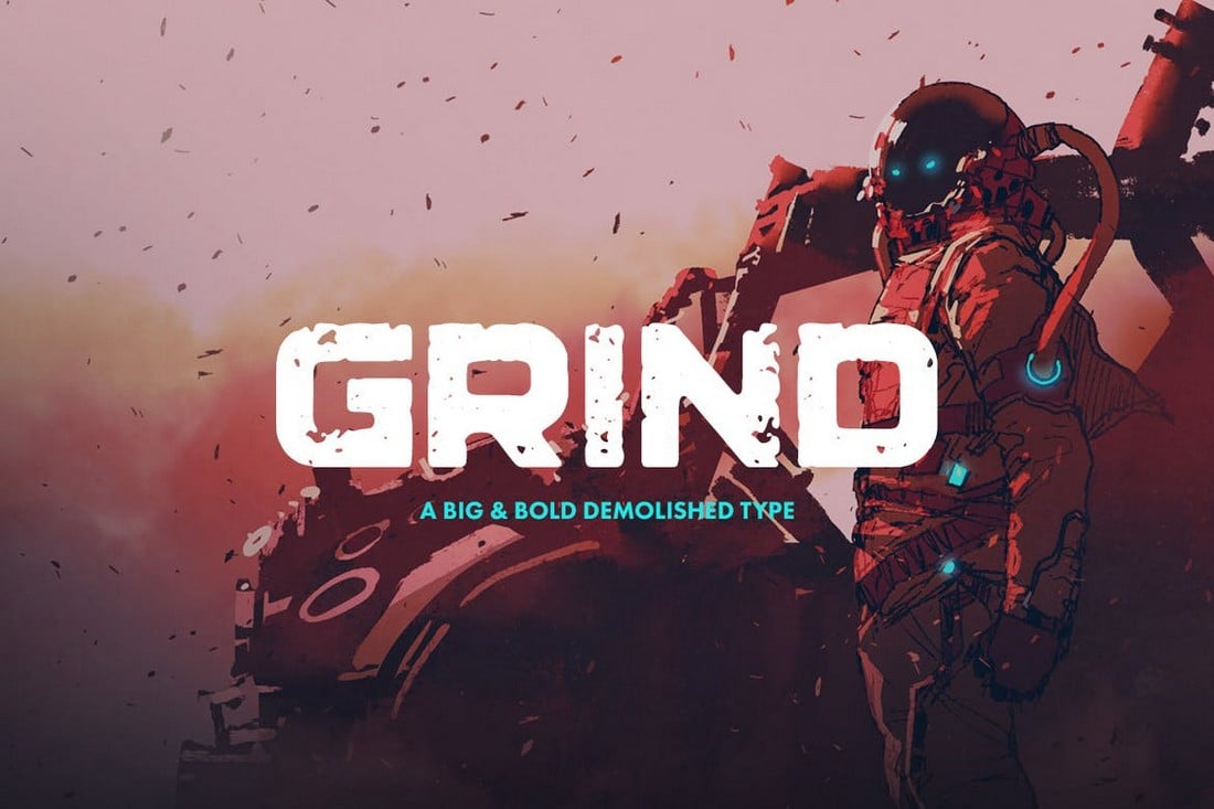 Grind - Bold Gaming Font