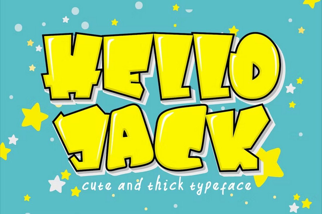 Hello Jack - Thick Font for Posters