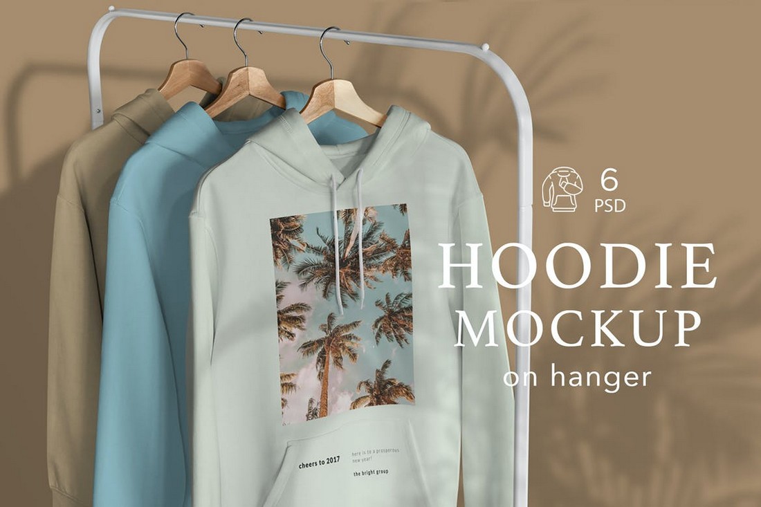 Hoodie Hanger Mockup Template