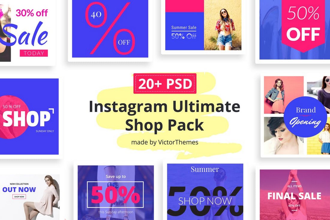 Instagram Social Media Shop Templates