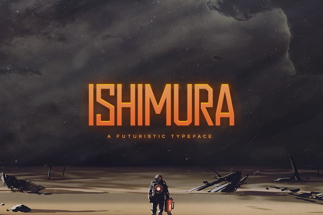 Ishimura - Futuristic Poster Font