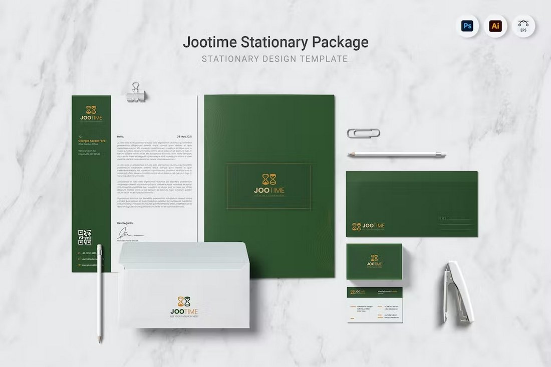 Jootime - Modern Stationary Template Kit