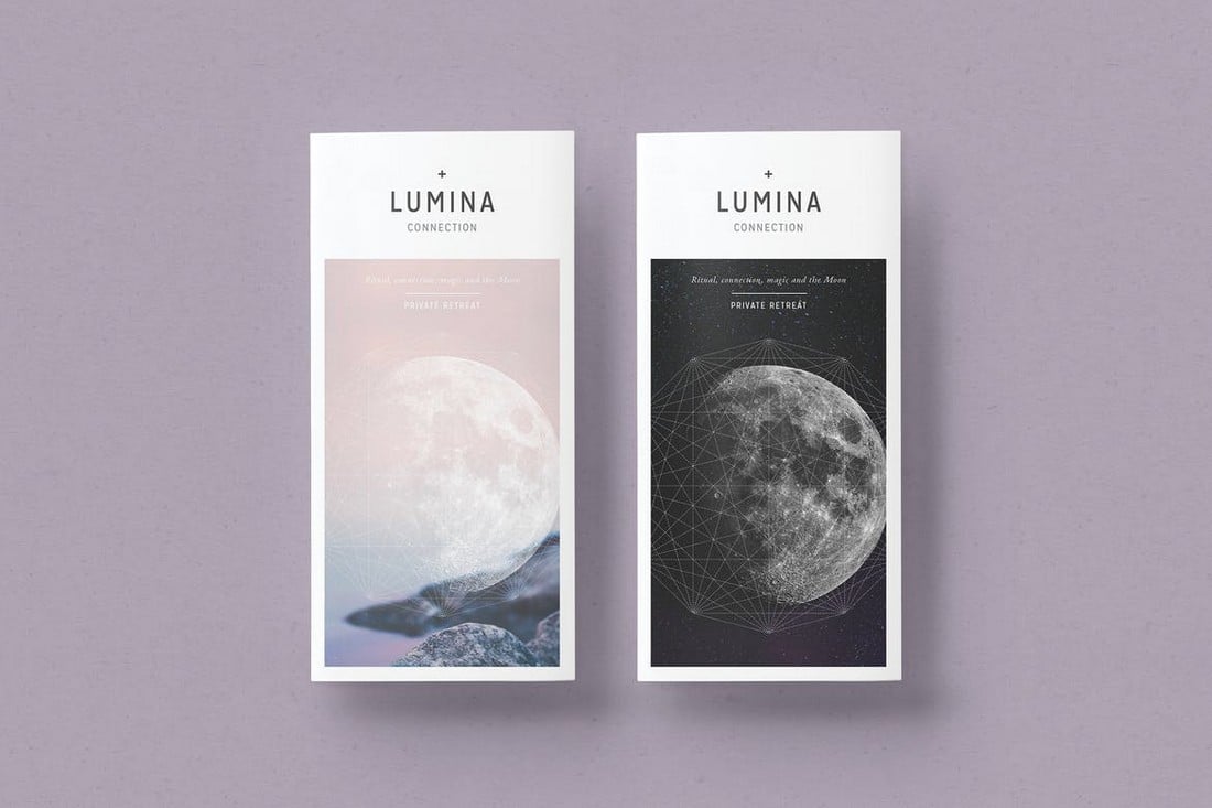 LUMINA - Minimal Trifold Brochure