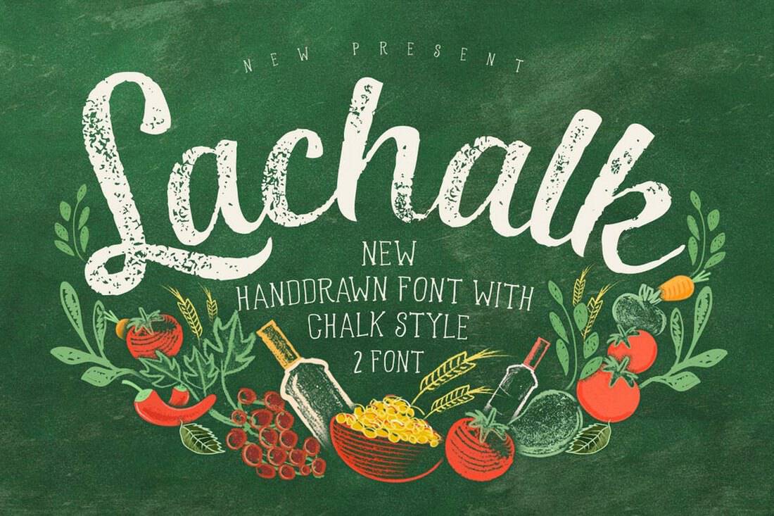 LaChalk - Handmade Chalkboard Typeface