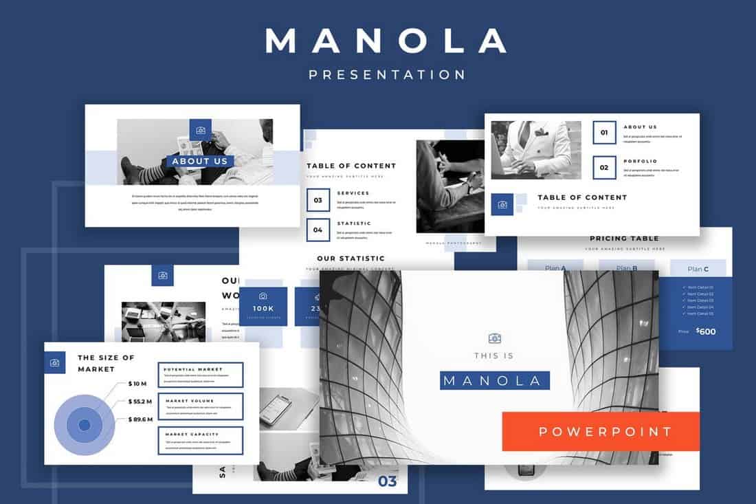 Manola-Startup Pitch Deck Template For PowerPoint
