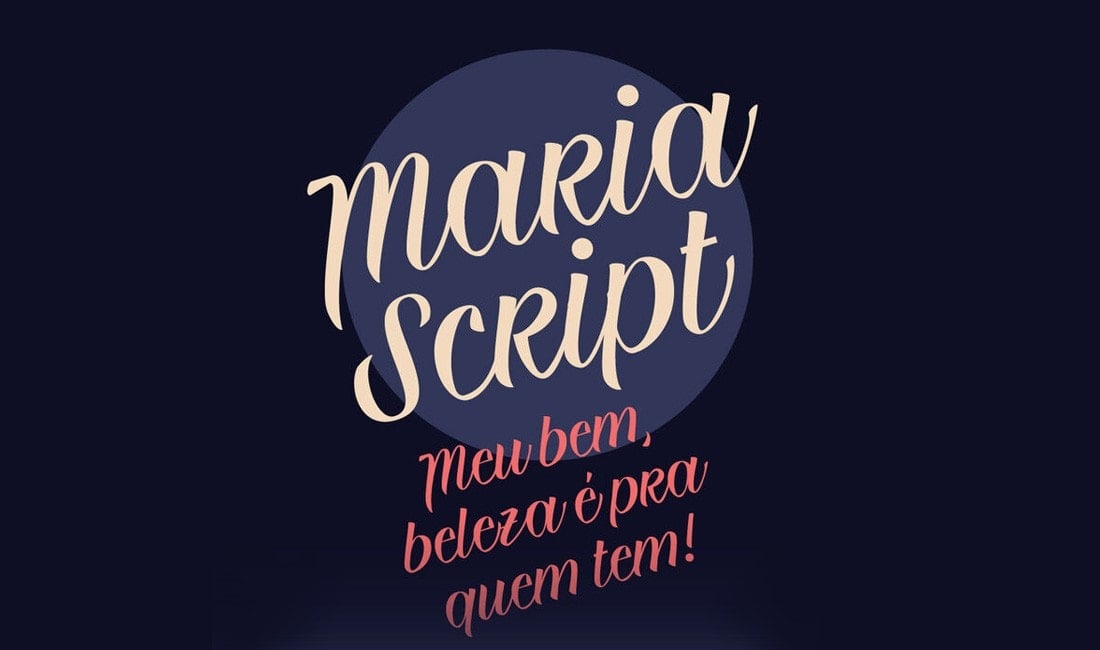 Maria Script - Free Handwritten Script Font 2