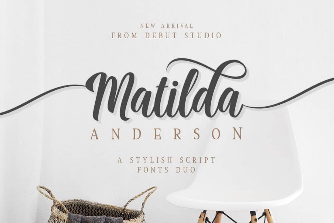 Matilda Anderson - Handwriting Font Duo