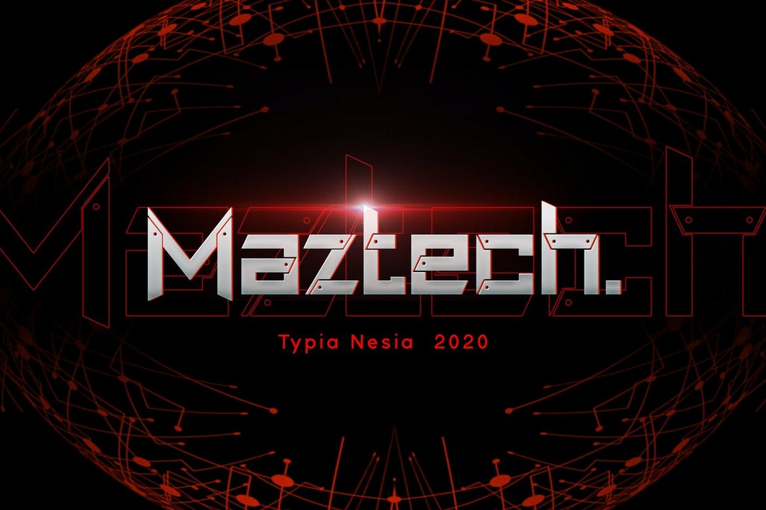 Maztech - Gaming Technology Font