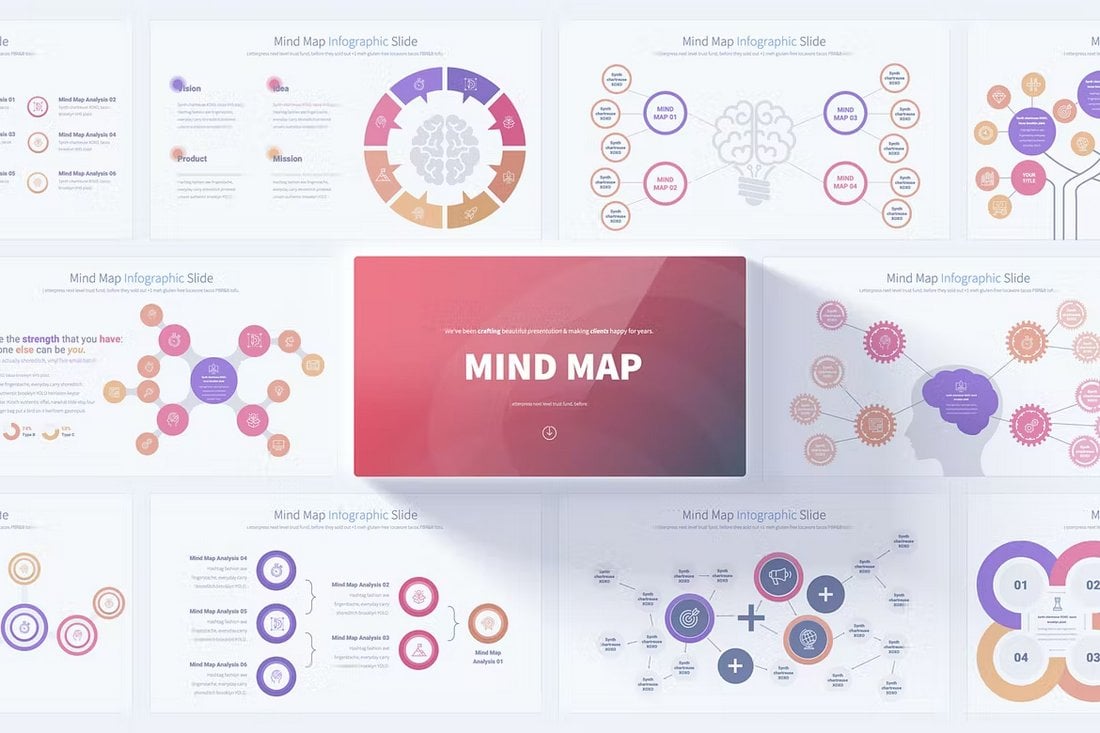 Mind Map - PowerPoint Infographics Slides
