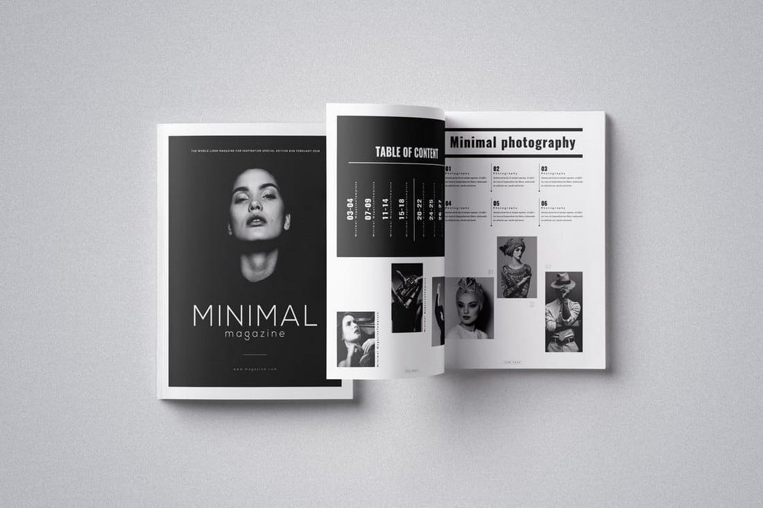 Minimal Magazine InDesign Template