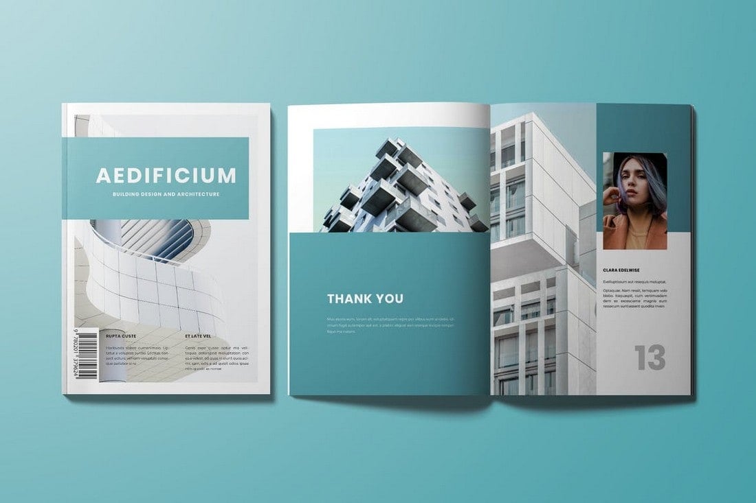 Modern Business InDesign Magazine Template